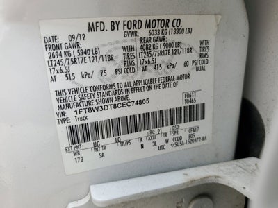 2012 Ford Super Duty F-350 DRW XL