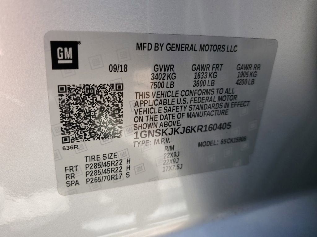2019 Chevrolet Suburban Premier
