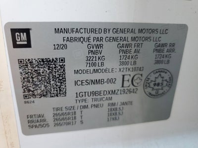 2021 GMC Sierra 1500 SLE