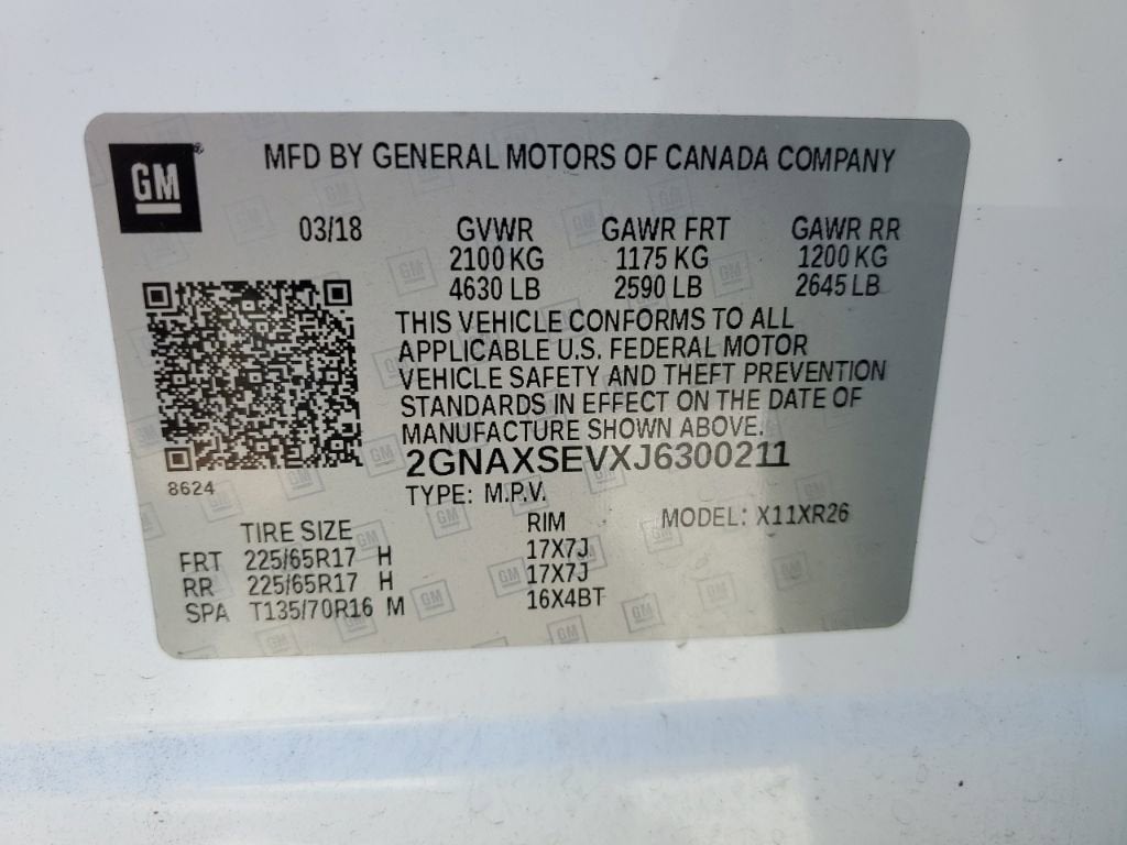 2018 Chevrolet Equinox LT