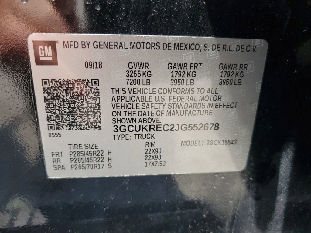 2018 Chevrolet Silverado 1500 LT
