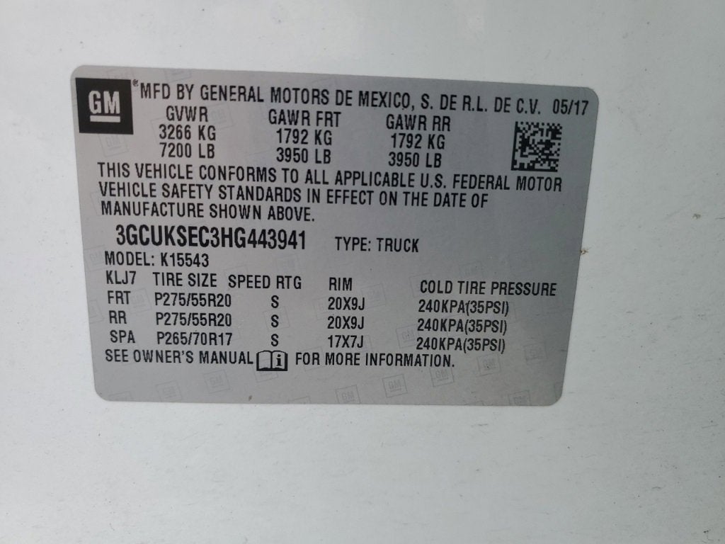 2017 Chevrolet Silverado 1500 LTZ