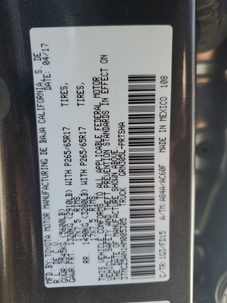 2017 Toyota Tacoma SR5