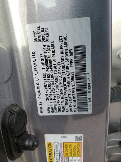 2020 Honda Pilot Touring 8-Passenger