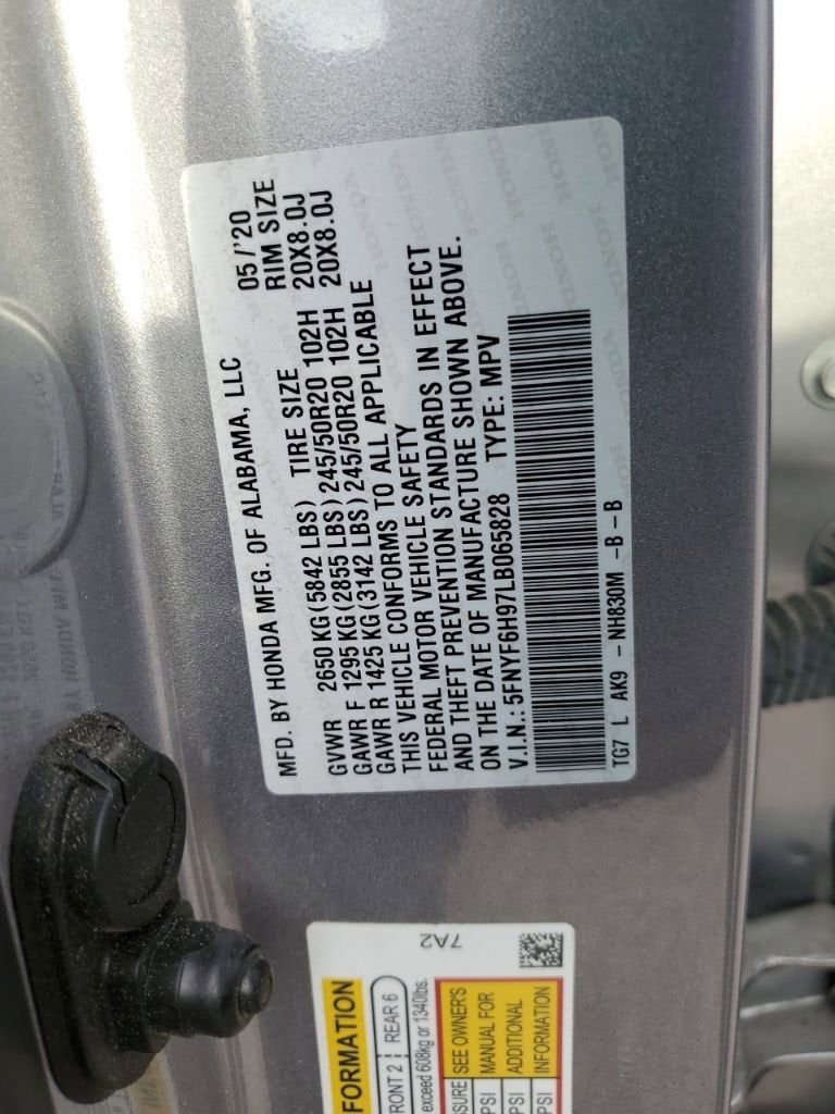 2020 Honda Pilot Touring 8-Passenger
