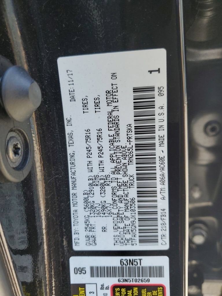 2018 Toyota Tacoma SR