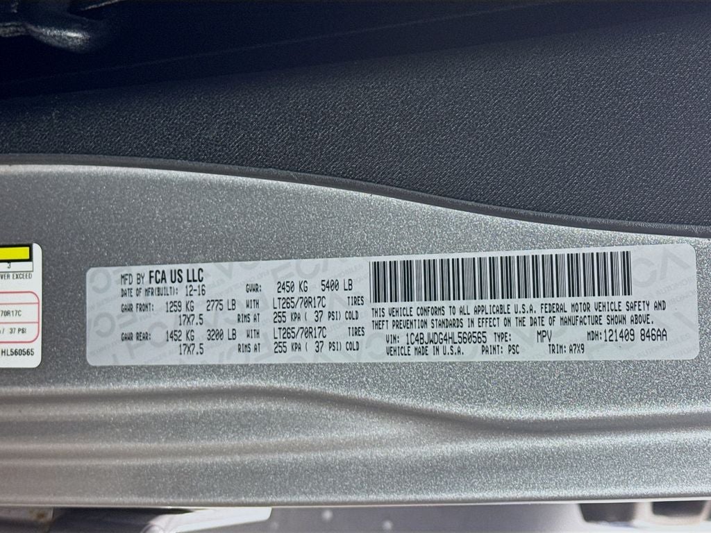 2017 Jeep Wrangler Unlimited Sport