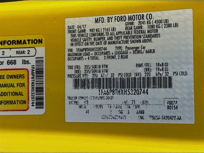 2017 Ford Mustang EcoBoost Premium