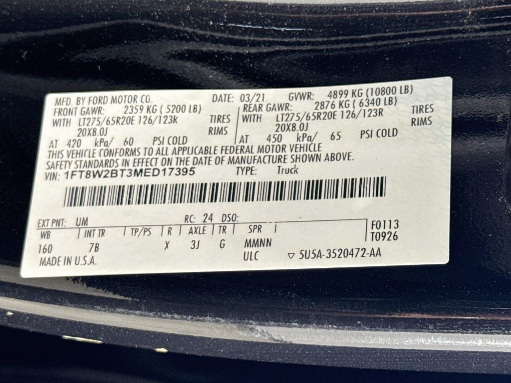 2021 Ford F-250SD Platinum
