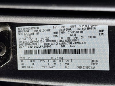 2020 Ford F-150 Lariat