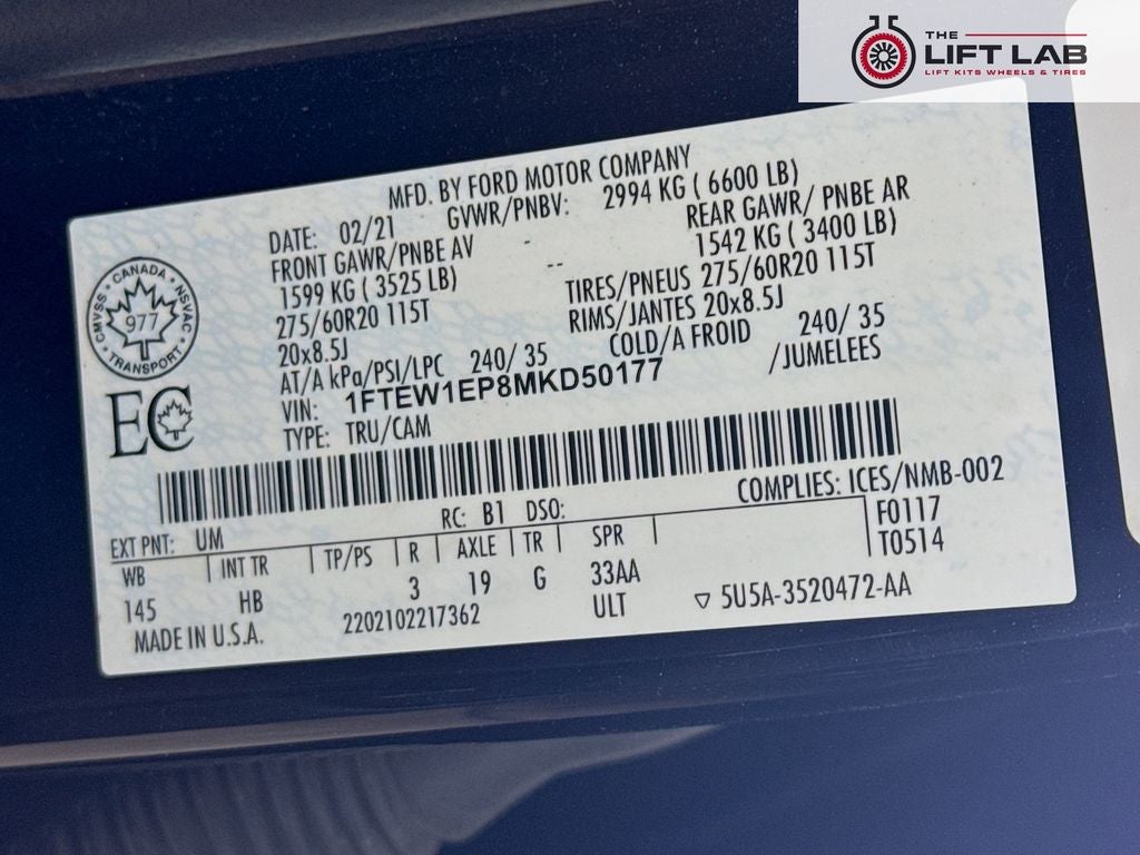 2021 Ford F-150 Lariat