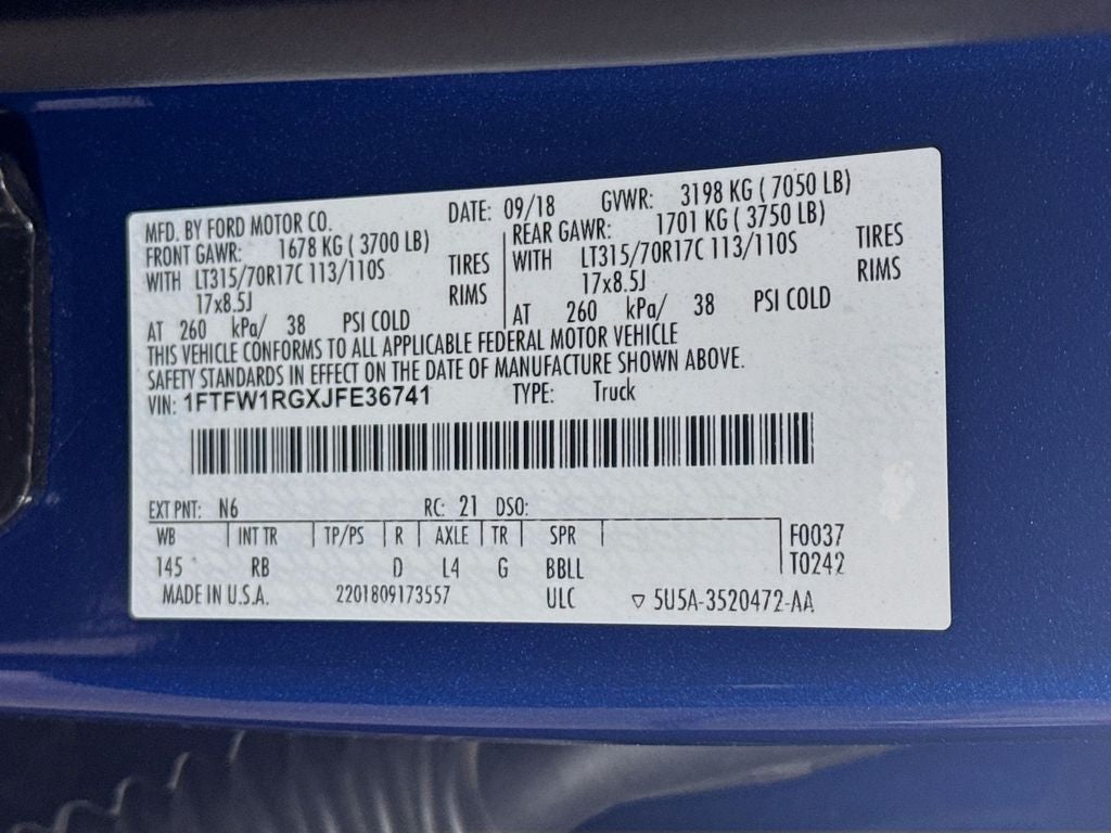 2018 Ford F-150 Raptor