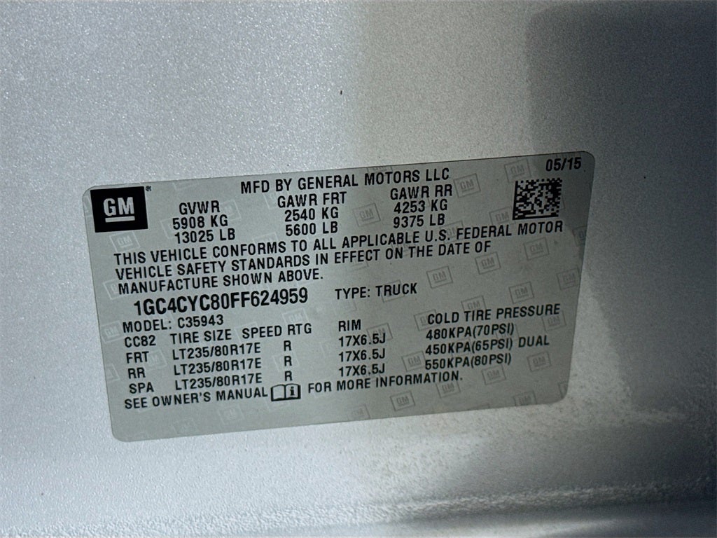 2015 Chevrolet Silverado 3500HD Work Truck