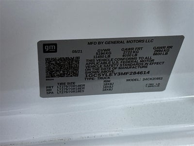 2021 Chevrolet Silverado 2500HD Work Truck