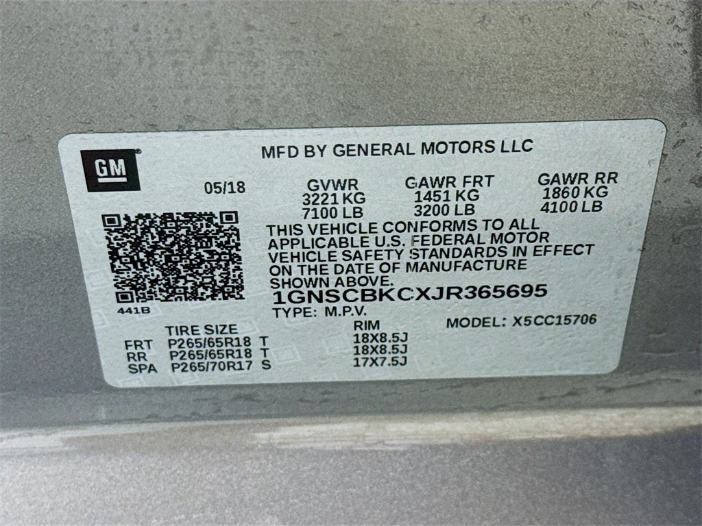 2018 Chevrolet Tahoe LT