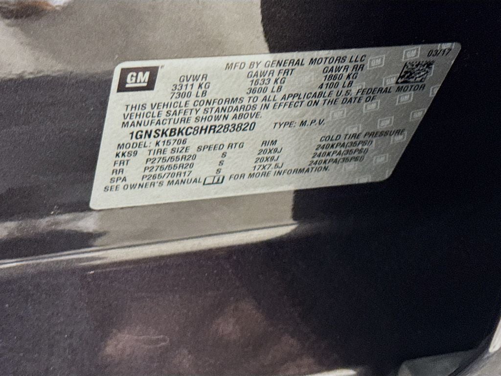 2017 Chevrolet Tahoe LT