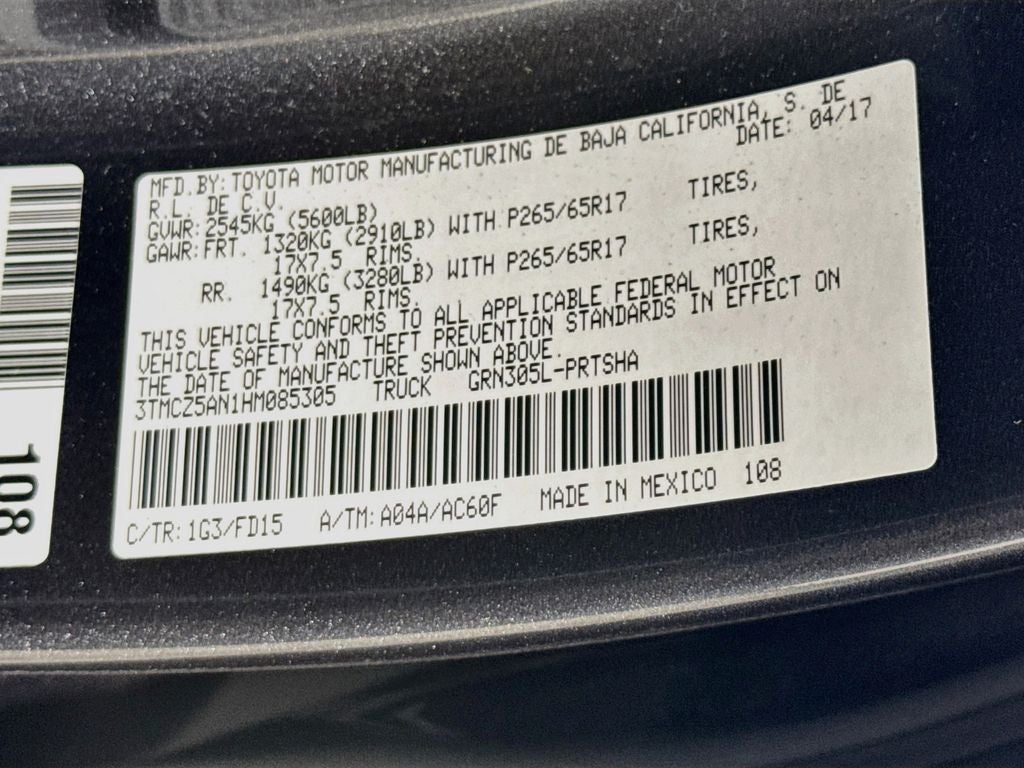 2017 Toyota Tacoma TRD Sport V6
