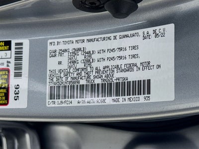 2022 Toyota Tacoma SR5