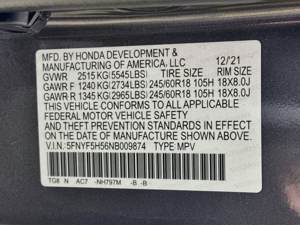 2022 Honda Pilot EX-L