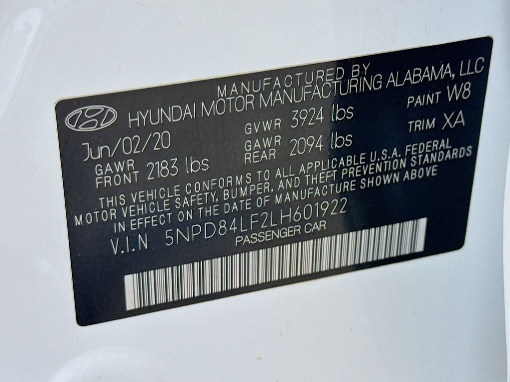 2020 Hyundai Elantra SEL