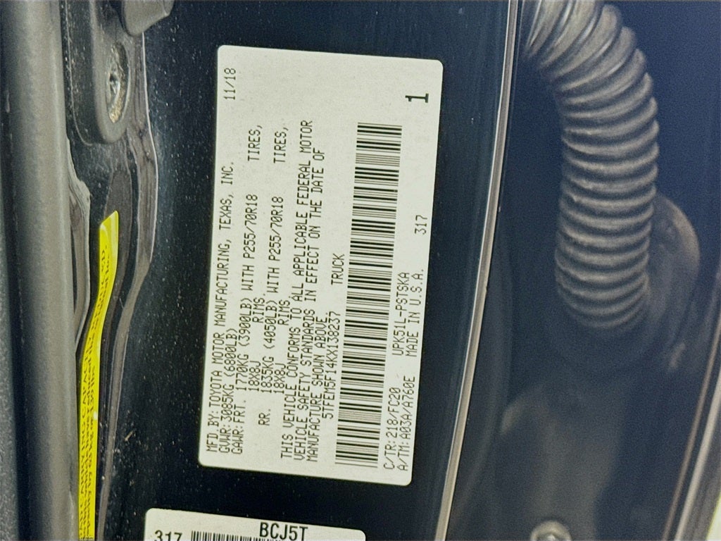 2019 Toyota Tundra SR5 4.6L V8