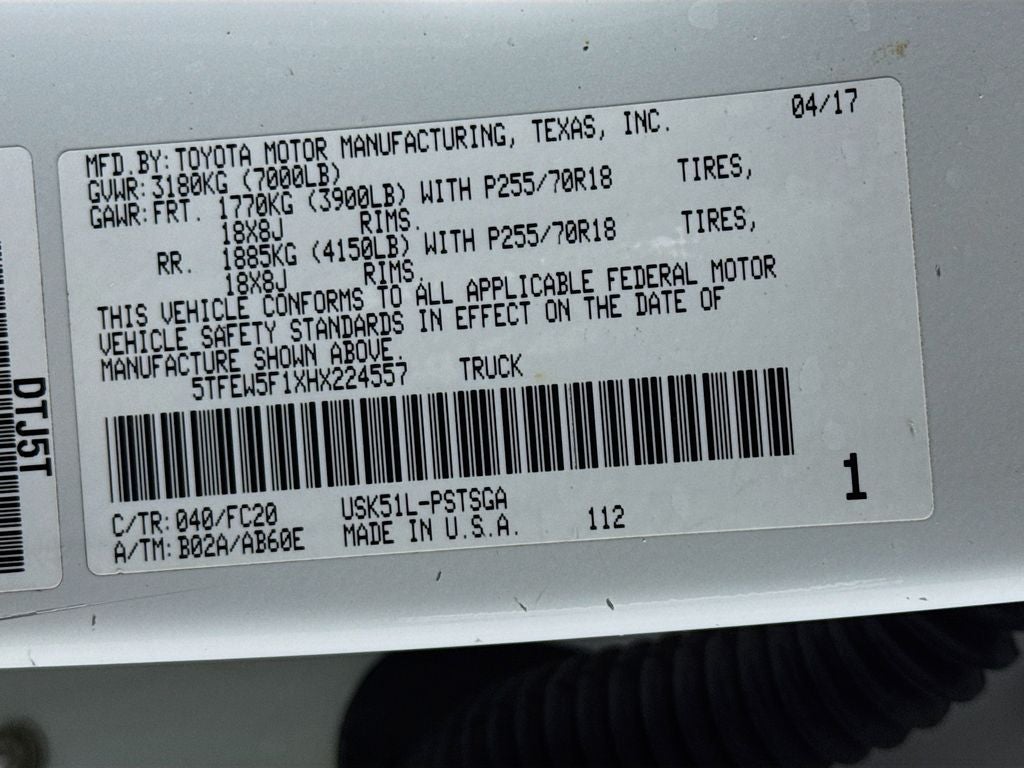 2017 Toyota Tundra SR5 CrewMax