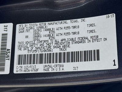 2016 Toyota Tundra SR5 4.6L V8