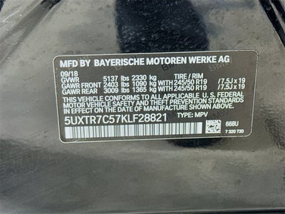 2019 BMW X3 sDrive30i