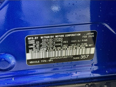 2026 Mitsubishi Outlander Sport 2.0 ES