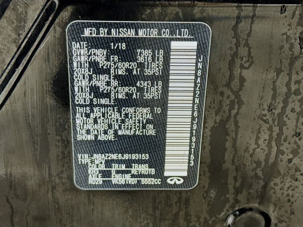 2018 INFINITI QX80 Base