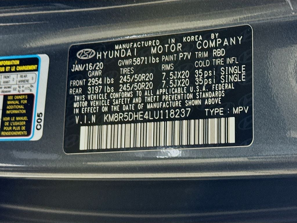 2020 Hyundai Palisade Limited