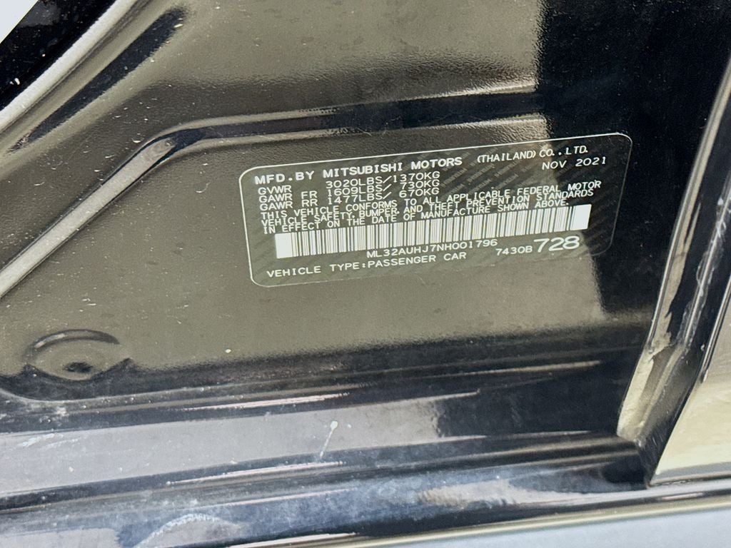 2022 Mitsubishi Mirage ES