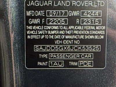 2018 Jaguar F-TYPE Base