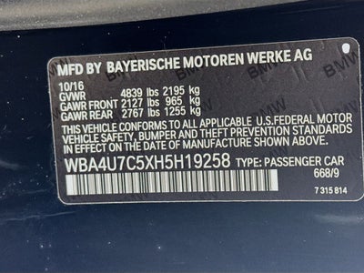 2017 BMW 4 Series 430i