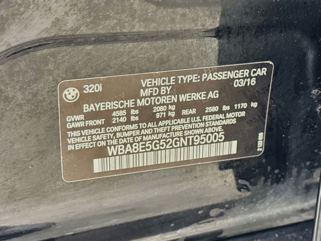 2016 BMW 3 Series 320i xDrive