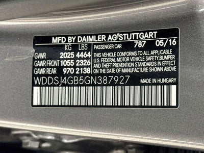 2016 Mercedes-Benz CLA CLA 250 4MATIC®