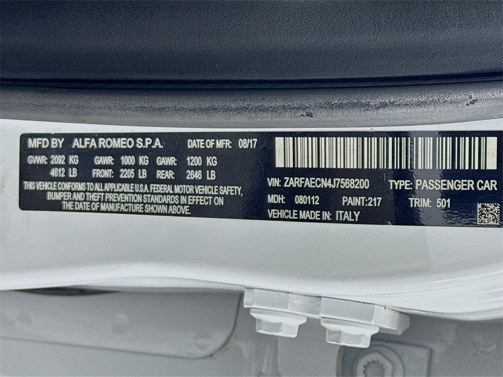 2018 Alfa Romeo Giulia Ti